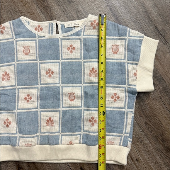 Belle Chiara • Patchwork Organic Cotton Granny Core Short Sleeve Sweater - Picture 10 of 10